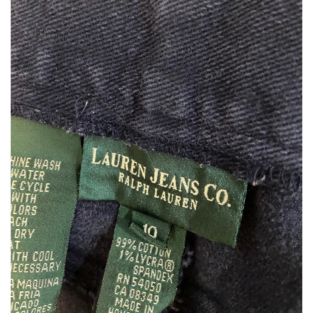 Lauren Jeans Co. Ralph Lauren Womens Size 10 High Rise Blue Indigo Preppy - Picture 5 of 12